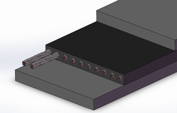 GB/T 9770 Steel Reinforced Conveyor Belt Wire Rope Conveyor Belt For Material Transimission