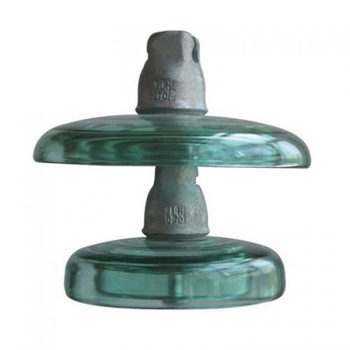 High Voltage Electric Pole Glass Insulators Blue Glass Power Line Insulators