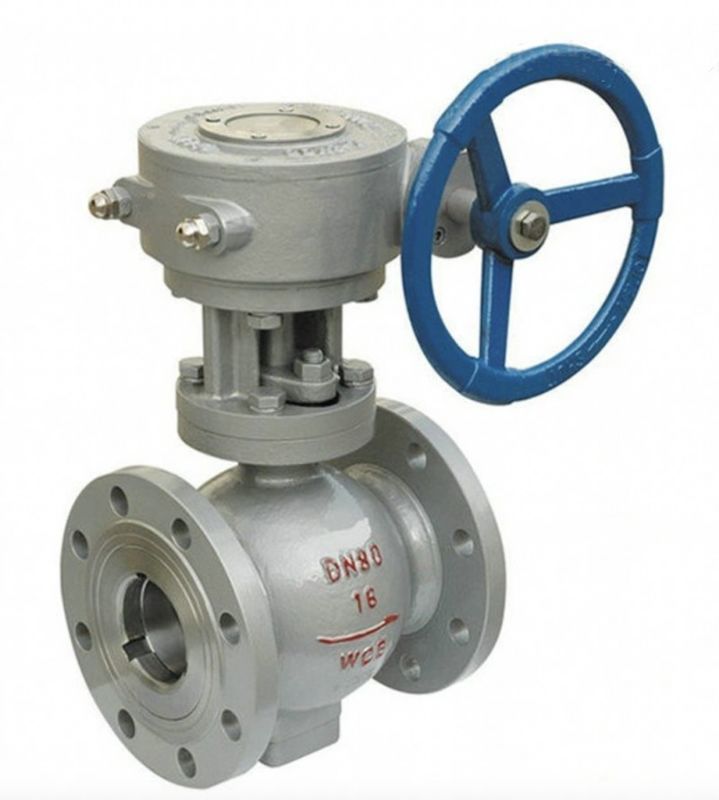 DN40-1000 Side Mounted Eccentric Turbine Half Ball Valve Double Eccentric Ball Valve