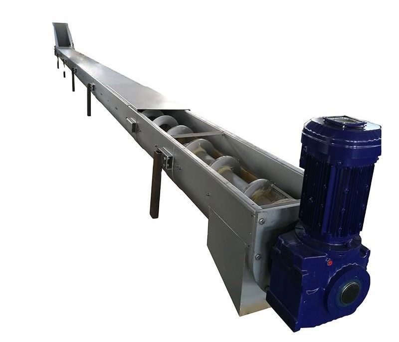 GX Type U Trough Screw Conveyor Automatic Auger Feeding System For Powder Granular