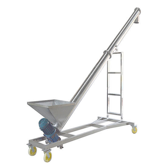 GX Type Tubular Screw Conveyor Inclined Screw Conveyor With Hopper