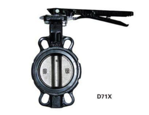 LT Type High Performance Wafer Butterfly Valve Cast Iron Zero Leakage