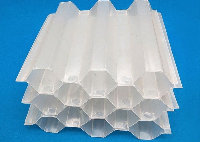 White Hexagonal Honeycomb PVC Fills Plastic Filter Media For Water Treatment