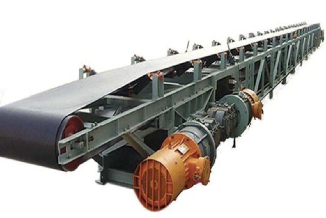 Heavy Duty Rubber Belt Conveyor Systems For Stone Crusher Mining Project